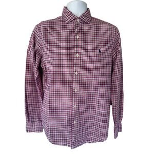 Polo by Ralph Lauren Red and White Check Button-Down Shirt